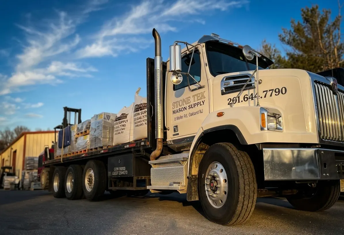 Stone Tek Mason Supply delivery truck